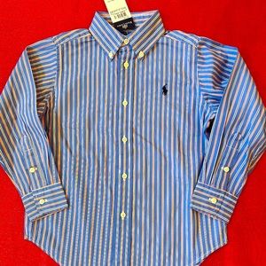 🏇🏇 Ralph Lauren Blue, White & Red Stripe Button Down Shirt🏇🏇